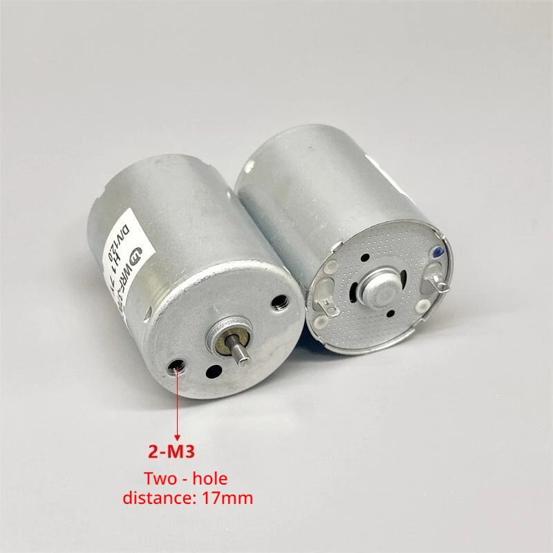 RF-370C-08860A DC Motor 12V Low Noise Air Pump Motor 2-14V Wide Voltage 1665RPM Low No-load Current Small DC Electric Motor