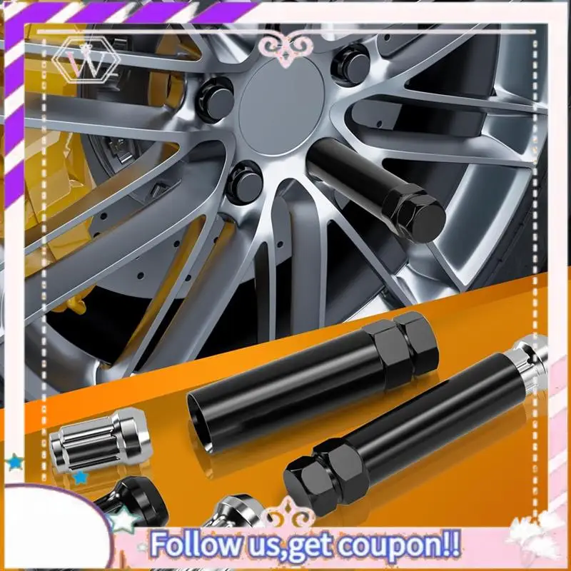 

Easy To Use Small 6 Spline & 7 Spline Sockets Fuel Rim Lug Nut Key Wrench For Aftermarket Lugnuts 14X1.5, 14X2.0, 12X1.5, 12X1.2