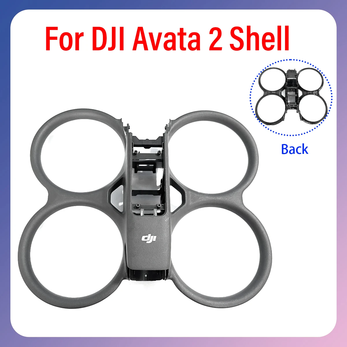 

Original Avata2 body with wires on the upper and lower shells for maintenance parts of the Avata series of DJI drones
