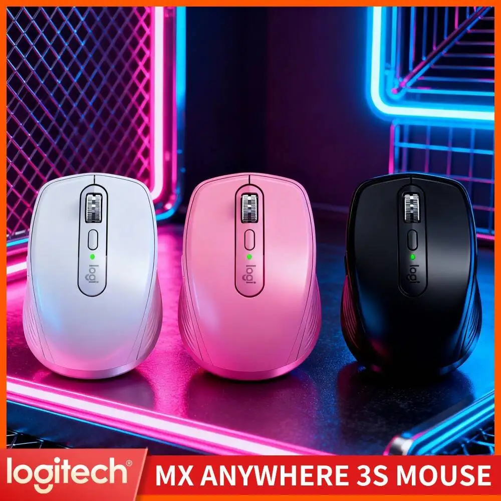 Logitech MX Anywhere 3S Silent Wireless Mouse for Library Study Home Office Noise-Free