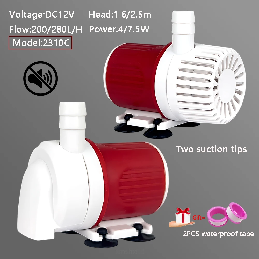 

Бесшумный бесщеточный двигатель постоянного тока, 12 В, 200/280 л/ч, циркуляционный погружной бустерный насос, максимальная головка, 1,6/2,5 метра, садовый водяной насос