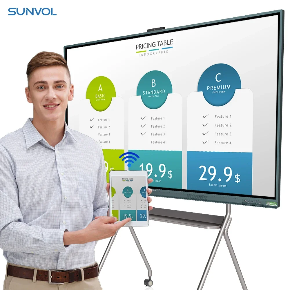 Preço de placa interativa digital quadro branco interativo eletrônico quadro branco interativo de 98 polegadas