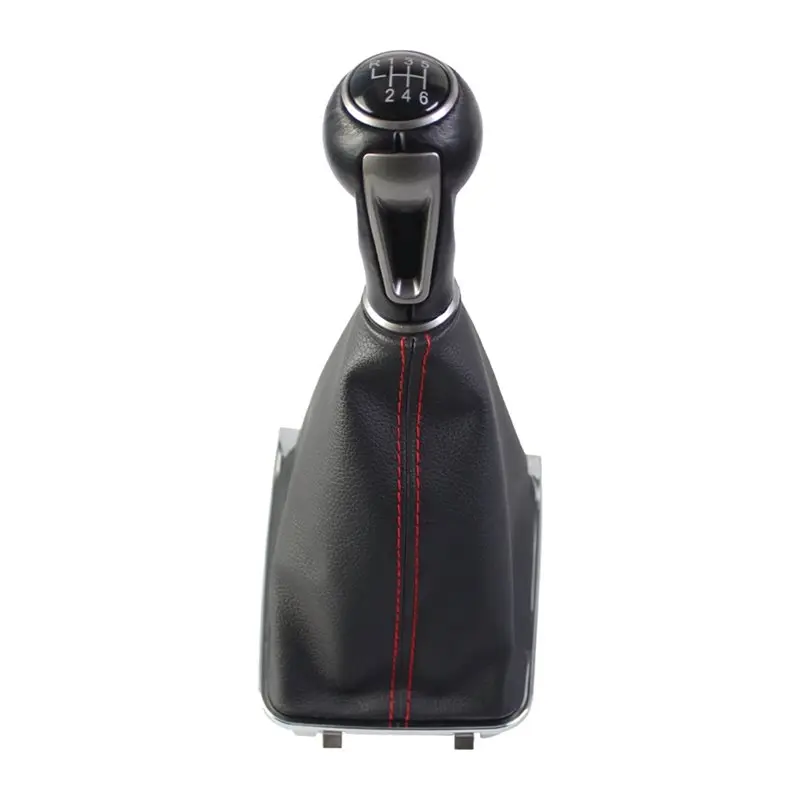 NEW HOT In Stock-For VW Golf 7 A7 MK7 For GTI GTD 5/6-Speed MT Gear Shift Knob Lever Change Stick With Gaiter Boot Cover New 6 S