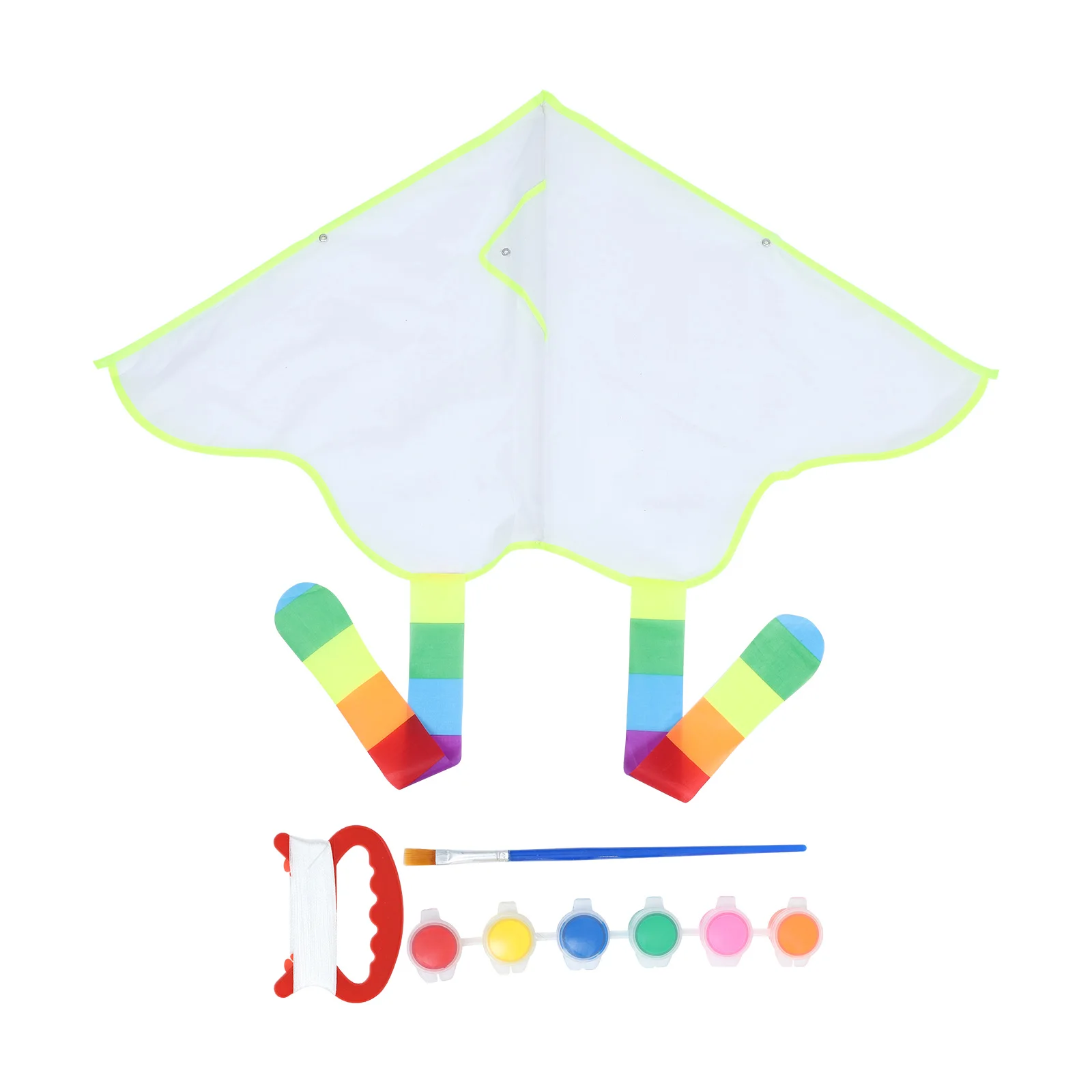 4 Sets leere Drachen DIY Graffiti Form Drachen Kinder Polyester Kunst Malerei Kinder