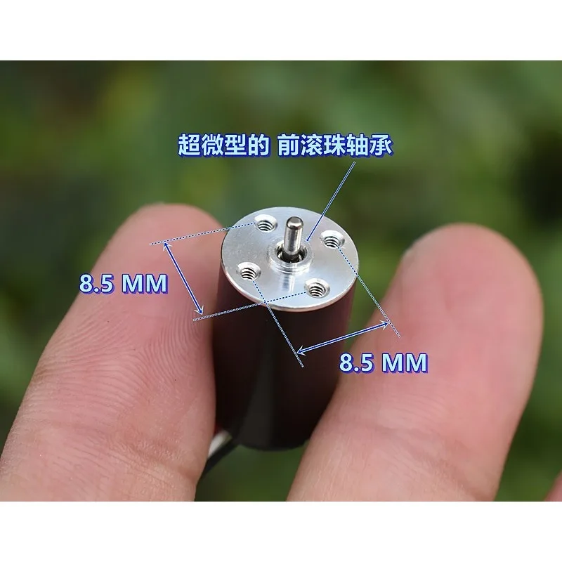 1220 Mini 12mm*20mm 3-Phase Inner Rotor Brushless Motor DC 7.2V 43600RPM High Speed Power Ball Bearing DIY RC Car Boat Model