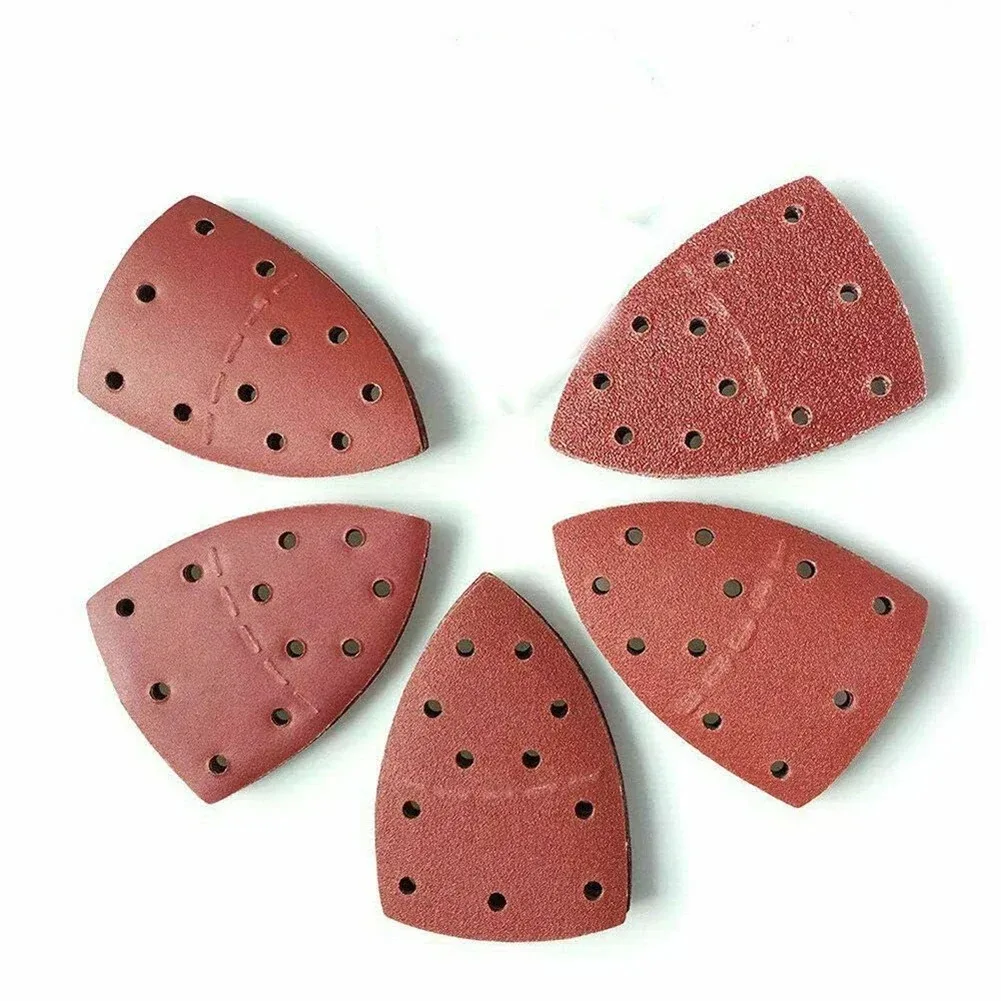 40PCS 11Holes Mouse Sanding Sheets Triangle Sanding Paper Orbital Sander Detail Pads Discs Abrasive Paper For Bosch Sander view 6