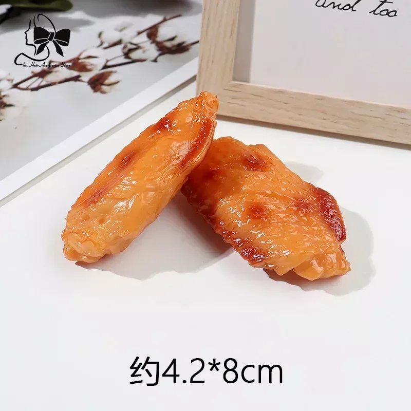 Girl\'s BBQ Funny BB Clips Women\'s Food Ribs Hairpins Children Hair Clips Hair Accessories for Party Simulated Food Cooking