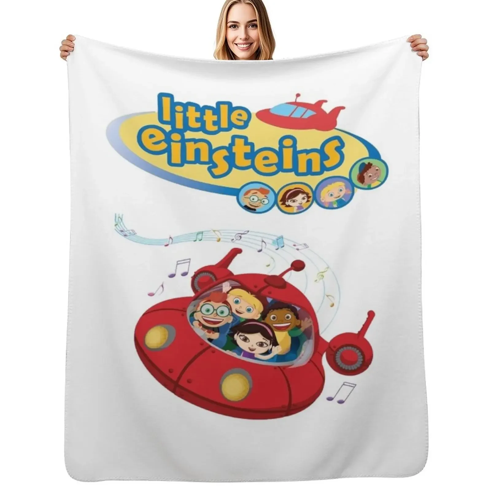 Ropa divertida de Little Einsteins, manta para coche Little Einsteins, manta cálida y acogedora para decoración de dormitorio