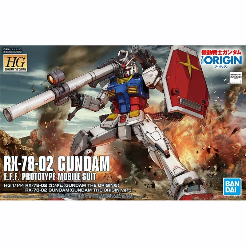 

Фигурка аниме оригинальная Bandai Gundam HG GTO 026 1/144, модель RX-78-2 GUNDAM в сборе, Аниме фигурки, игрушки для детей