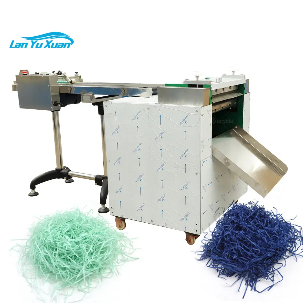 Colorful Raffia Decorate Paper Shredder Machine Filler Candy Chocolate Gift Box Packaging Crinkle Shredded Cut Paper