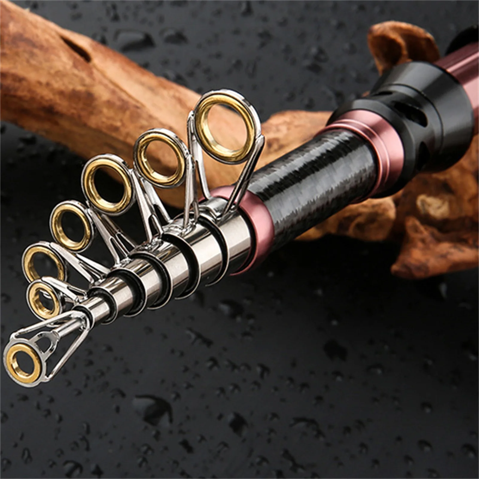 

1.8/2.4/3.0m Portable Fishing Rod Telescopic Ultralight Carbon Fiber Fish Pole Winter Outdoor Fishing Hand Pole Fishing Gears