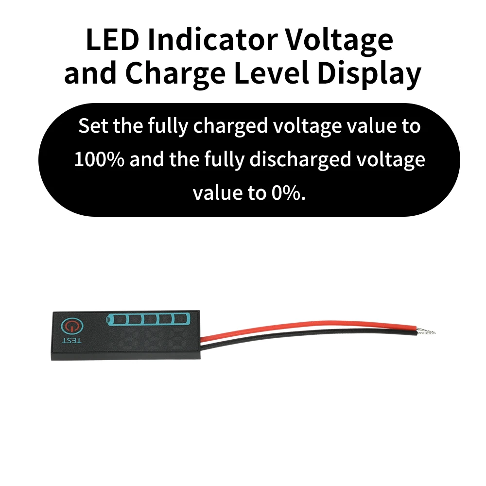 DC 7-55V Batterieladeanzeigeplatine 18650 Li-Ion Lipo Lithium Batterie-Ladezustandsanzeige Tester Kapazitätsmessgerät Detektor – Detail 4