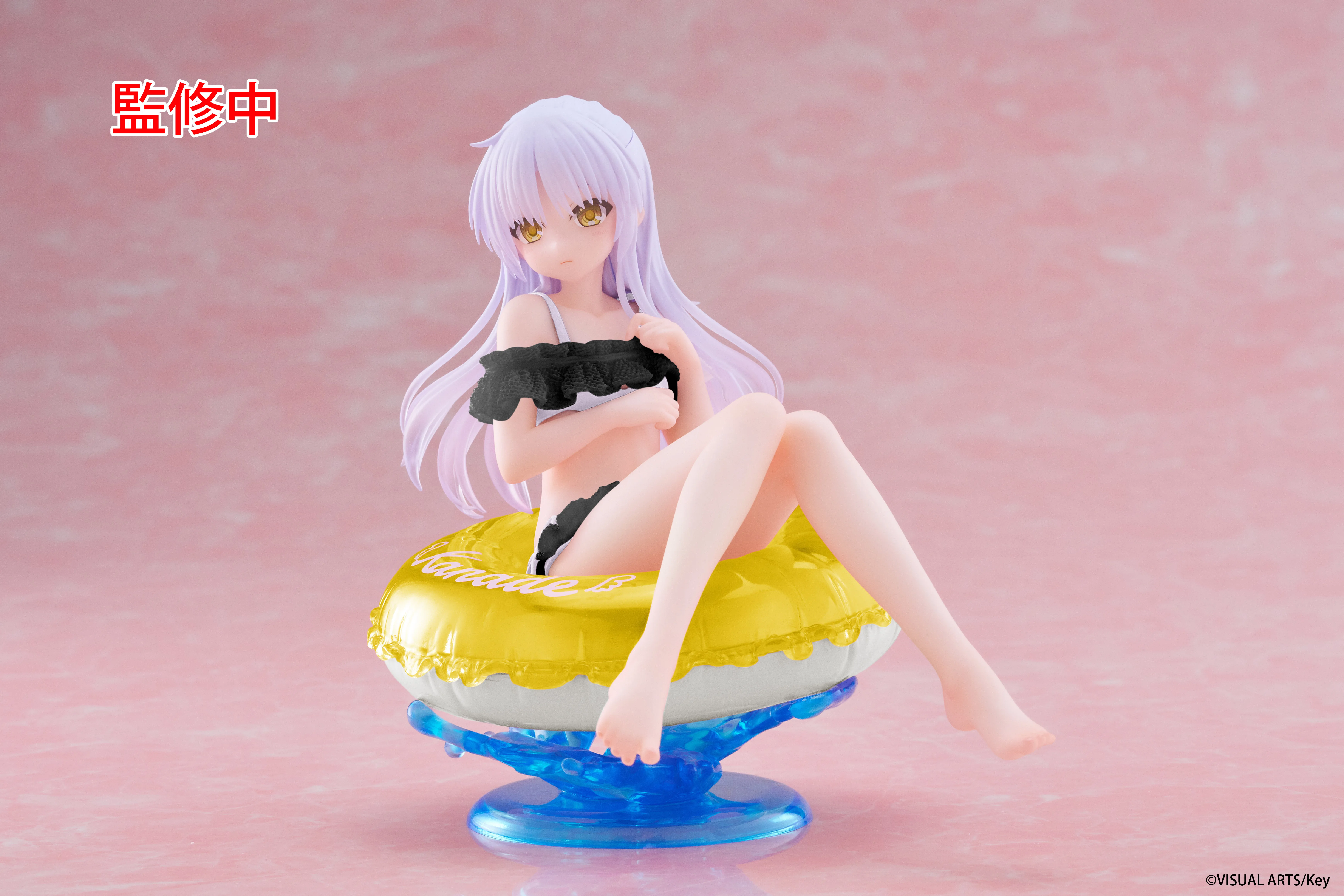 Original Anime Figur Taito Angel Beats! Tachibana Kanade Aqua Float Girls Action Figur Renewal ver. Spielzeugsammlermodell 10 cm