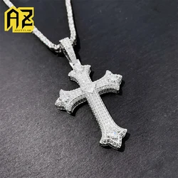 Cross Pedant Iced Out Necklaces For Men Women Bling Zircon Necklace Hip Hop Jewelry Free Shipping