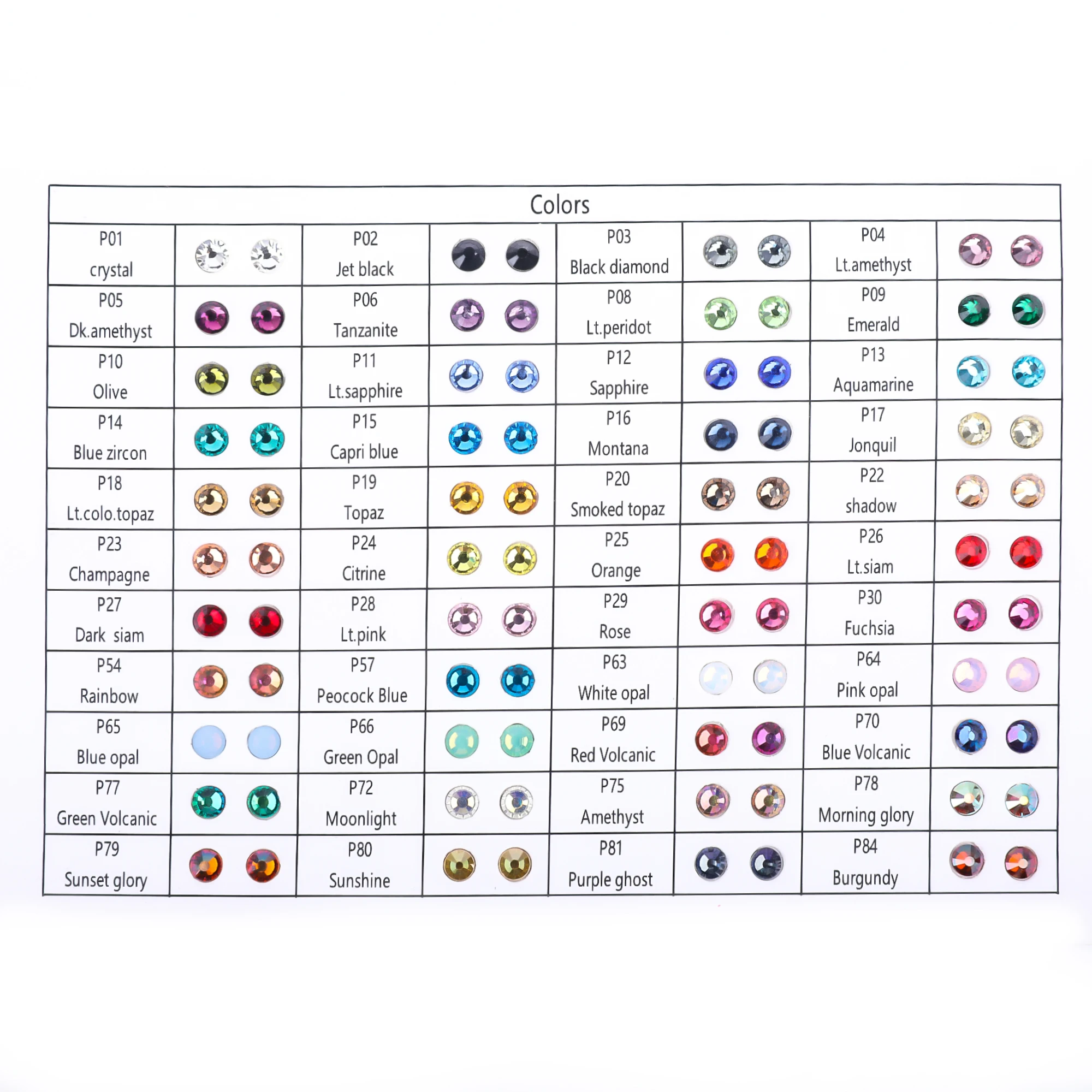 14400Pcs/Bulk Bag 41 Colors Wholesale High Quality Better DMC Hotfix Rhinestones SS6-SS20 Crystal Hot Fix Rhinestone F0248