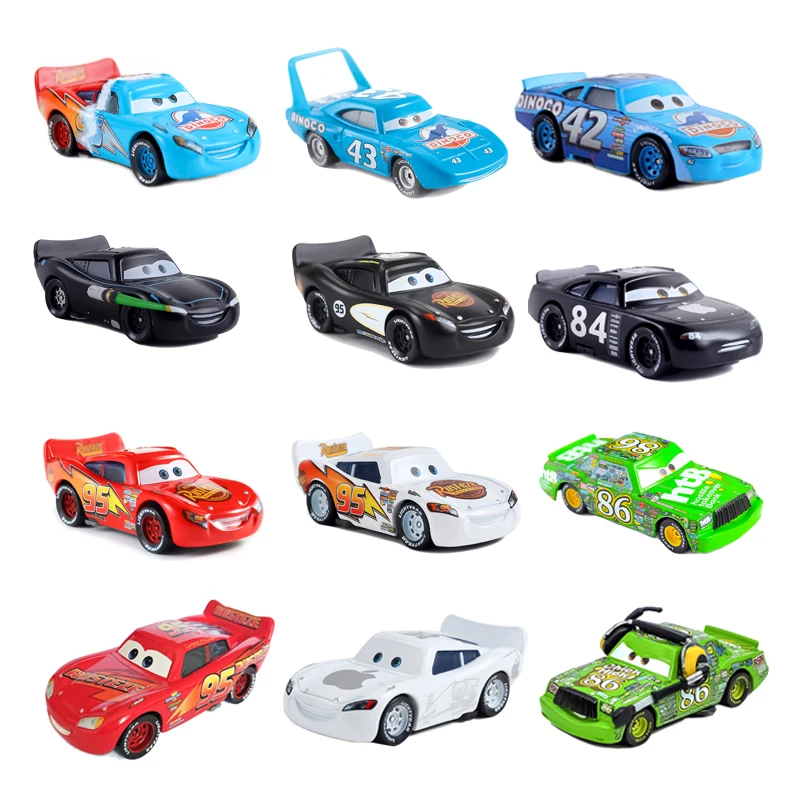 Disney Pixar-Coche de juguete de aleación para niños, vehículo fundido a presión, Rayo Mcqueen, Mack, tío 1:55, regalo de colección