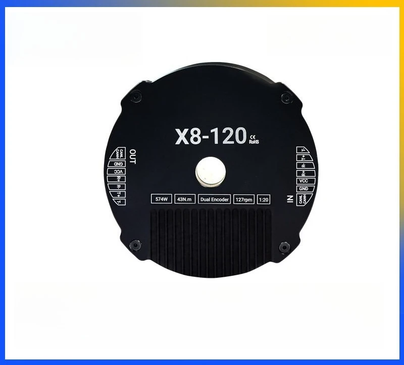 RMD-X8-120 EtherCAT/CAN Brushless DC Joint Module 120N.M High Torque Large Hollow Planetary Reduction Robotic Actuator