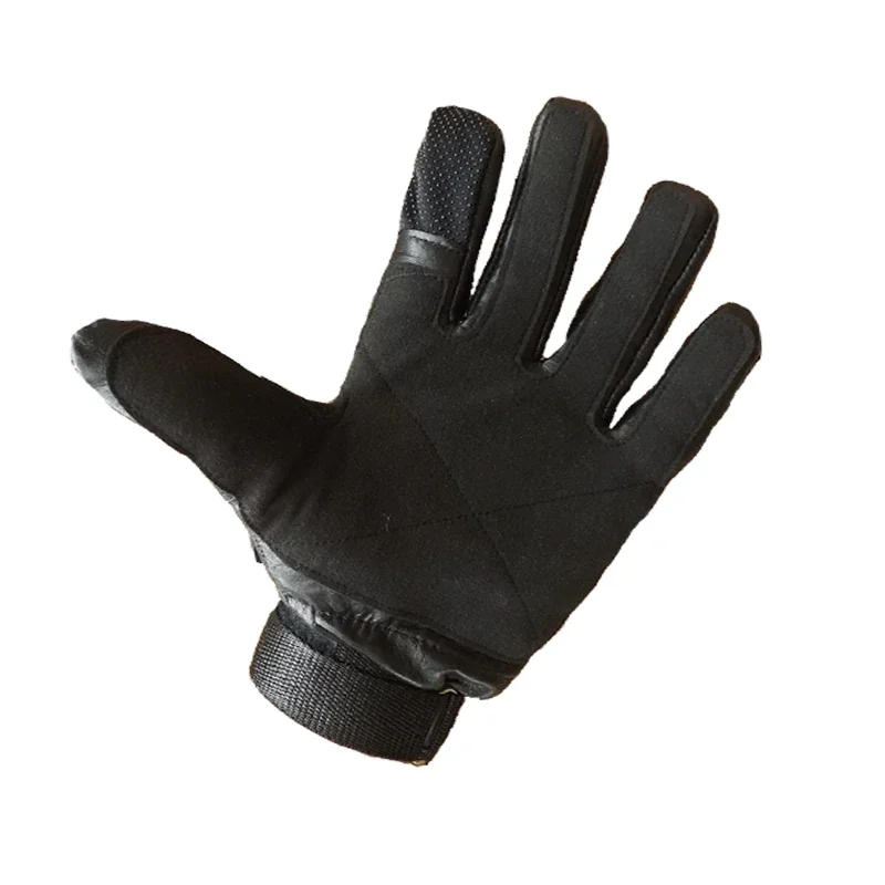 Russian Emr 6sh122 Outdoor Mountain Climbing Riding Wear-resistant Leather All Finger Tactical Gloves