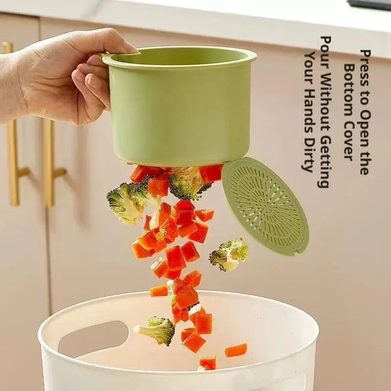 Self Cleaning Kitchen Sink Strainer Automatic Dumping Waste Filter Basket Hanging Faucet Garbage Catcher Drain Rack