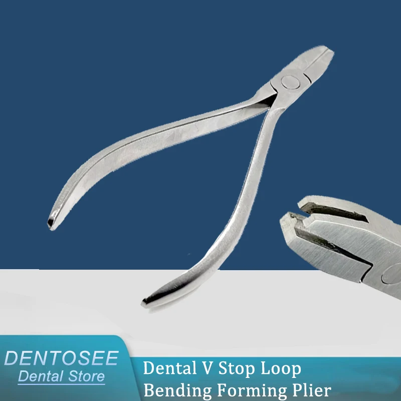 

Orthodontist V Loop Bending Plier Dental Tool High Quality Stainless Steel Wire Bending Forceps for Dental Clinic