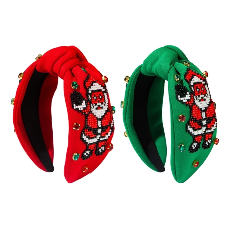 Christmas Themed Headband Festives Celebrations Hair Hoop Elastic Headbands for Adults and Kids