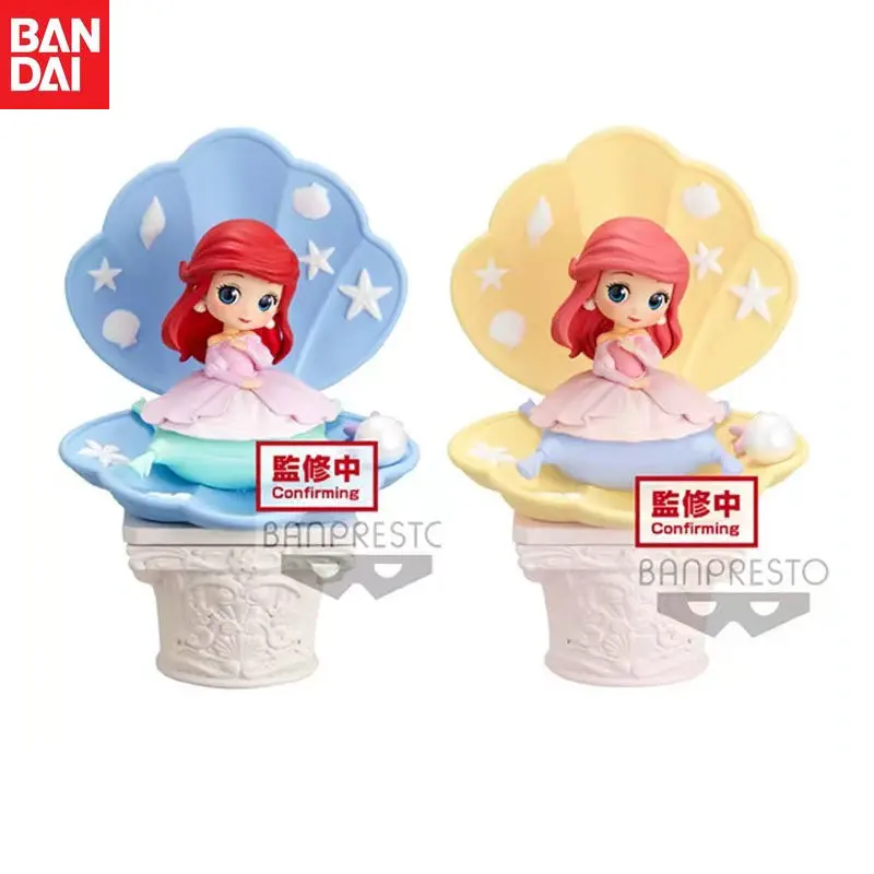 In Stock Bandai Original Q Posket Anime The Little Mermaid Ariel Action Figure Model Children's Gifts