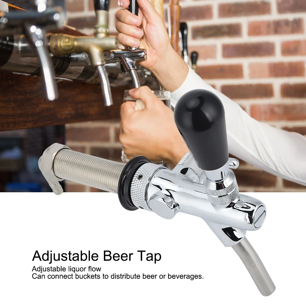 

Beer Homebrewing Tap /8in Thread Long Shank Adjustable Draft Beer Faucet Tap Dispenser Wine Tools Home Brewing Accessories