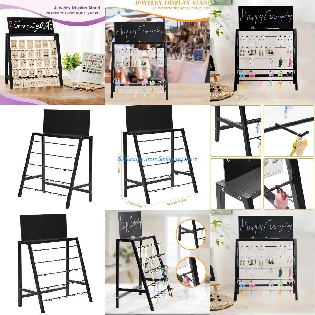 

573B Elegant Jewelry Holder Alloy Bead Bracelet Holder Jewelry Storage Rack Alloy Necklace Stand Suitable for Any Occasion