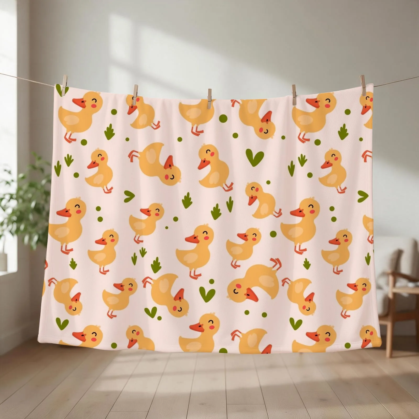 Ducklings Pattern Throw Blanket Large Summer Beddings Stuffeds warm winter Blankets