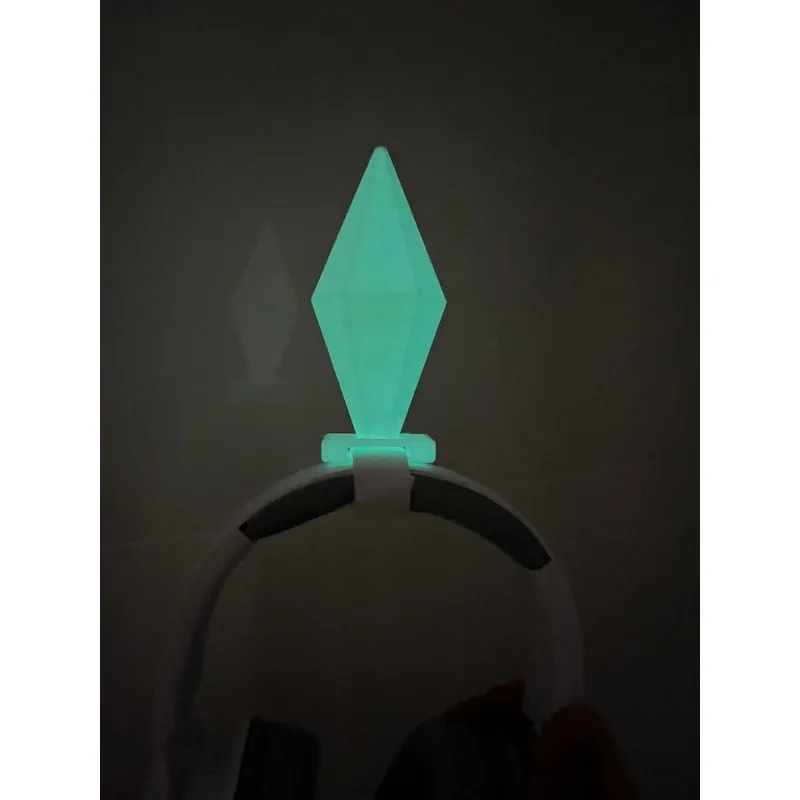 Glow in the Dark  Diamond for Headphones -  Up Gaming Headset Accessory for Anime Cosplay & Fun Live Streaming