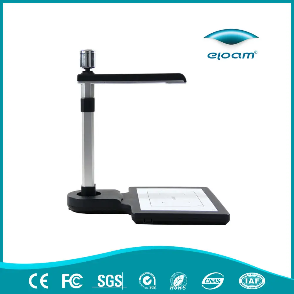 Visuiseur de documents portable Eloam S520af/S520 avec interface USB double caméra en stock