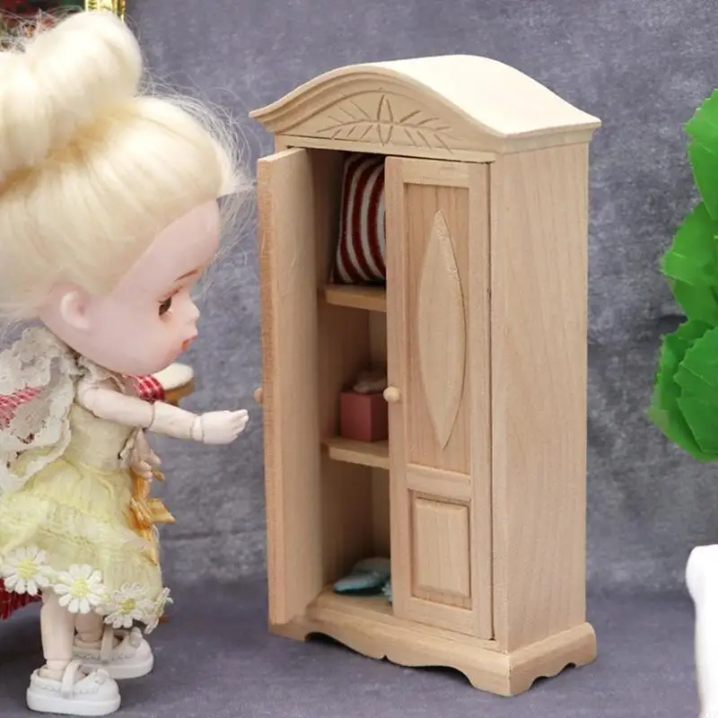 

WXTD 1:12 Dollhouses Miniature Furniture Wardrobe Dollhouses Decors Accessories