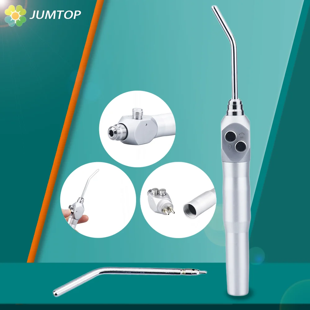 Dental Air Water Spray Triple 3 Way Syringe Handpiece + 2 Nozzles Tips Tubes For Dentist Unit Chair