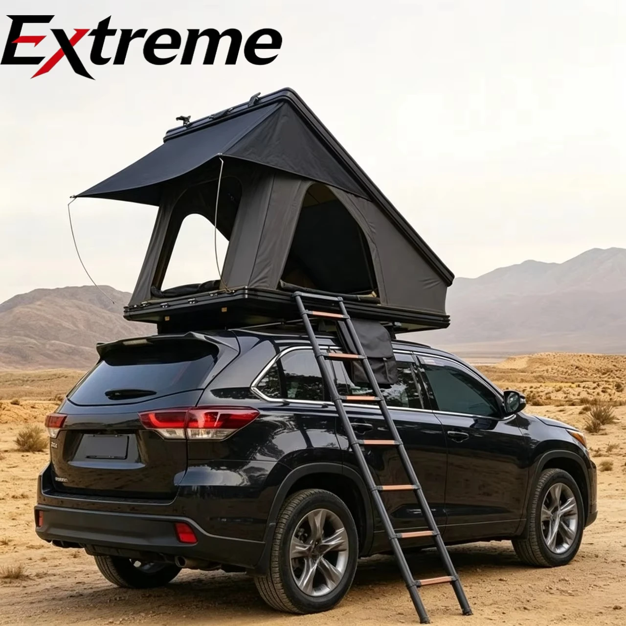 

Hot Selling Double Layer Aluminum Hard Shell Canvas Summer Roof Top Tents Eco-Friendly Waterproof Quick Automatic Opening One