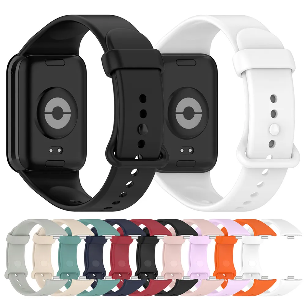 For Xiaomi MI Band 8 Pro / 9 Pro / Redmi Watch 4 5 Rubber Butterfly colored buckle Watch Strap Replacement Wrist band TPU Sports