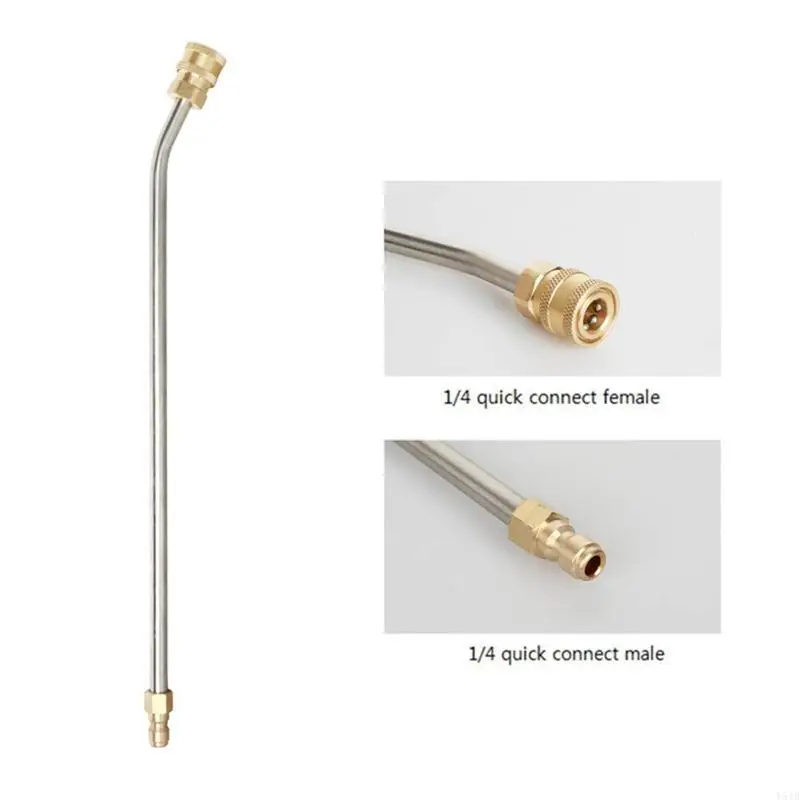 

Y51B Pressure Washer Extension Wand Brass & Stainless Steel 1/4-inches Quick