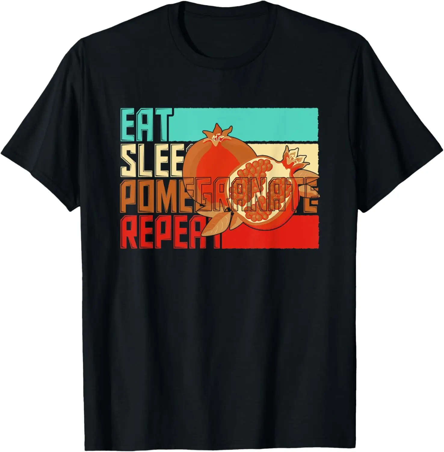 

Vintage Eat Sleep Repeat Pomegranate T-Shirt