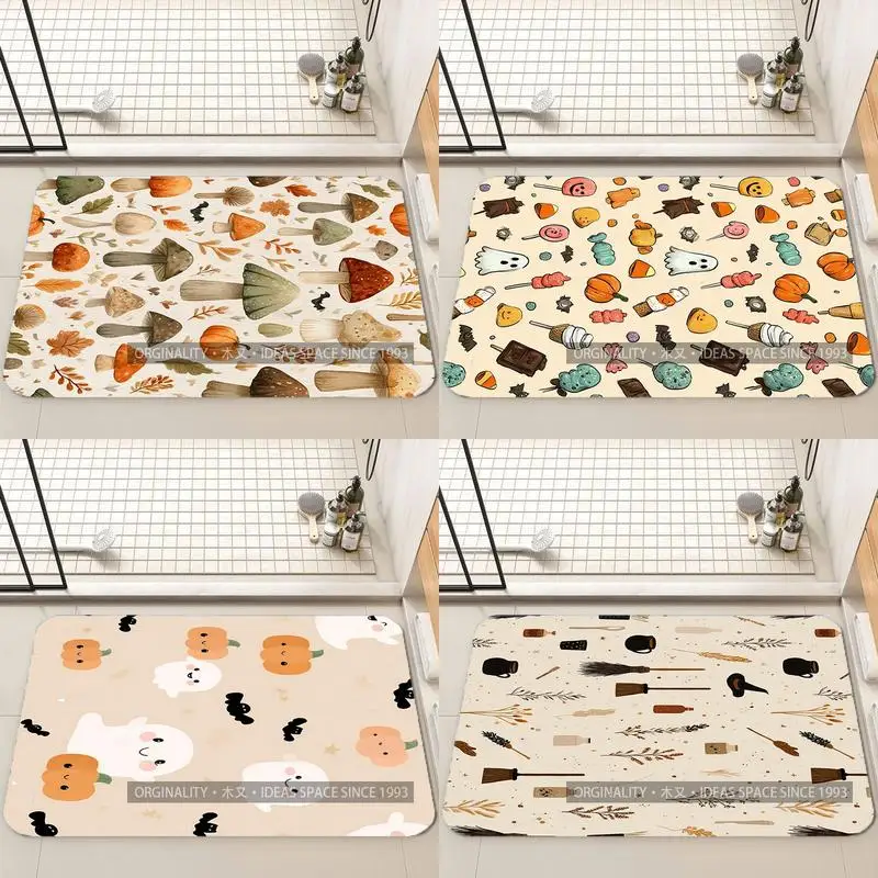 

Напольный коврик с грибным узором, украшение для гостиной, домашний диван, нескользящий ковер, кабинет, спальня, татами, детский мягкий напольный коврик