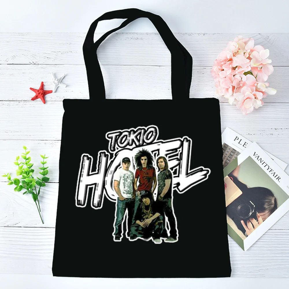 Tokio Hotel tote bag foldable totebag einkaufstasche sac cabas grocery femme