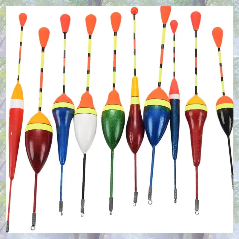 Nieuwe Collectie 20 Stuks Visdobbers Set Boei Bobber Fluctueren Mix Grootte Kleur Vlotter Boei Pesca Licht Stok Drijft