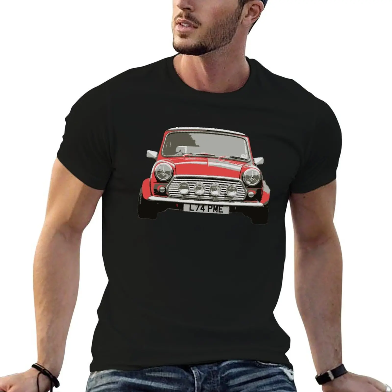 

Classic Mini Red T-Shirt t shirts for man pack cotton printed t shirts for man t shirt men 100% cotton luxury brand T-Shirt