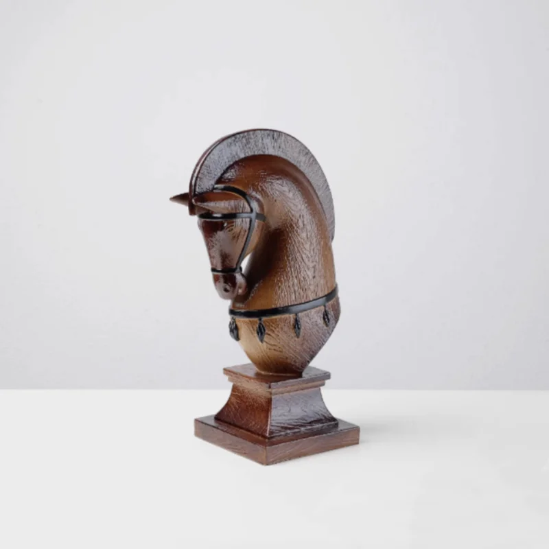 

Minimalist Abstract Horse Head Sculpture Modern Art Ornament Living Room Vintage Style Decorative Accessories for Home or Office