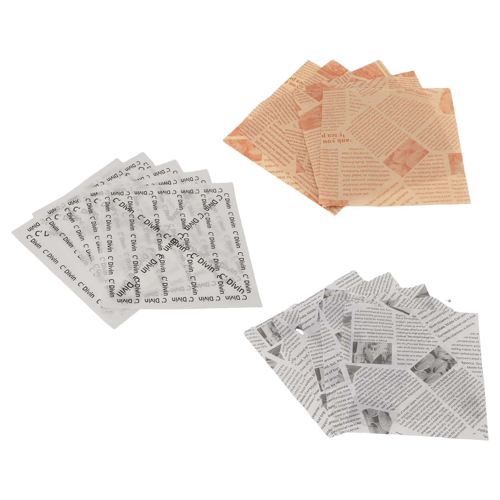 

500 Sheets Sandwich Wrapping Paper High Temperature Proof Grease Proof Non Stick Food Basket Liner For Frying Baking Foods