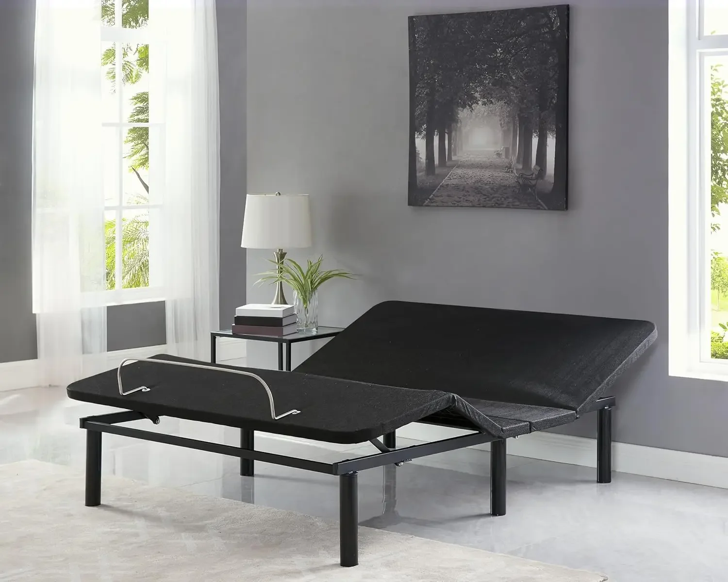 Sleep Enabling Serenity Adjustable Bed Frame Full, Head & Foot Incline, 7 Adjustable Positions, Wireless Remote, Compact, Z