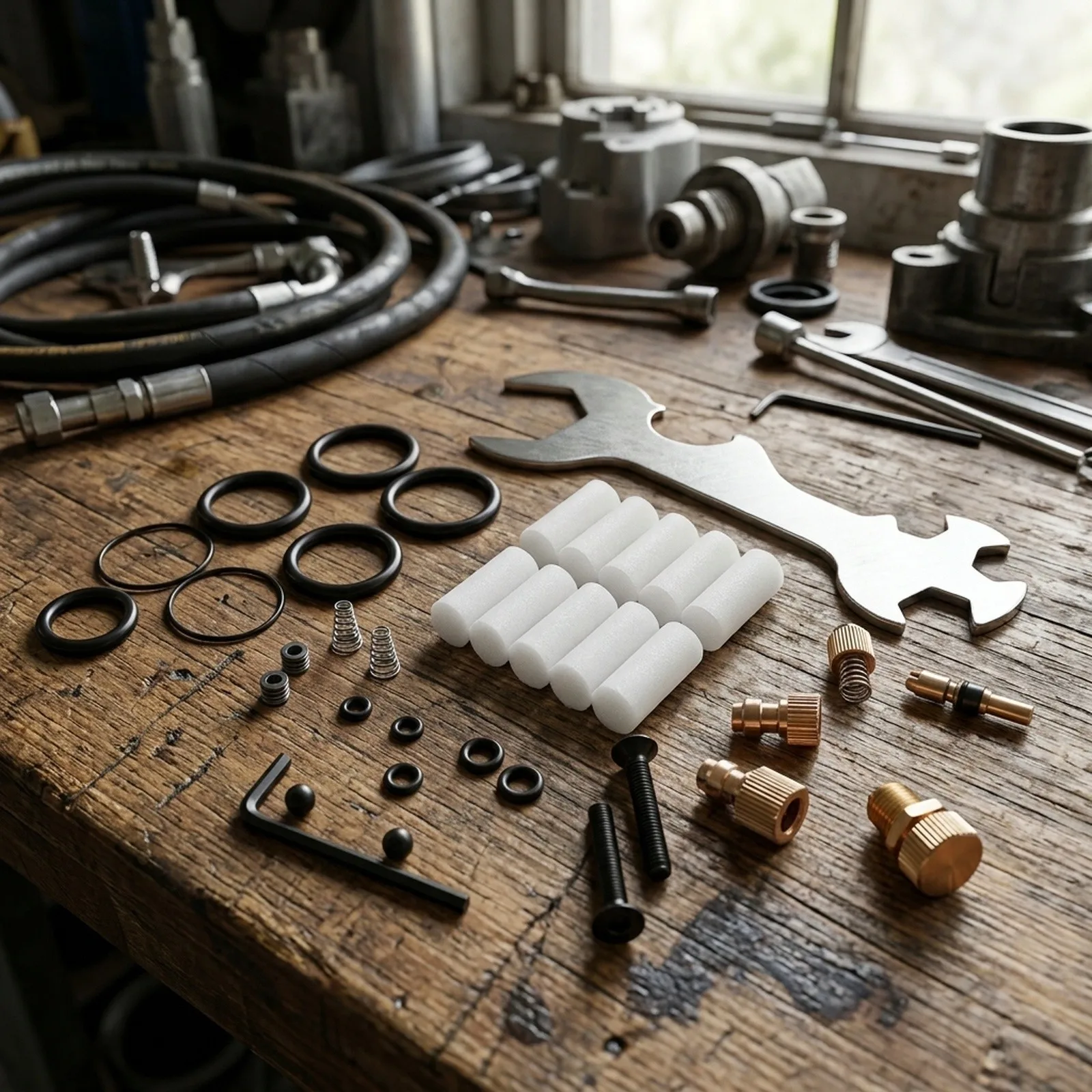 Conveniently Upgrade the Parts of your High Pressure Air Pump with this Copper Piston Replacement Kit 37pcs/set