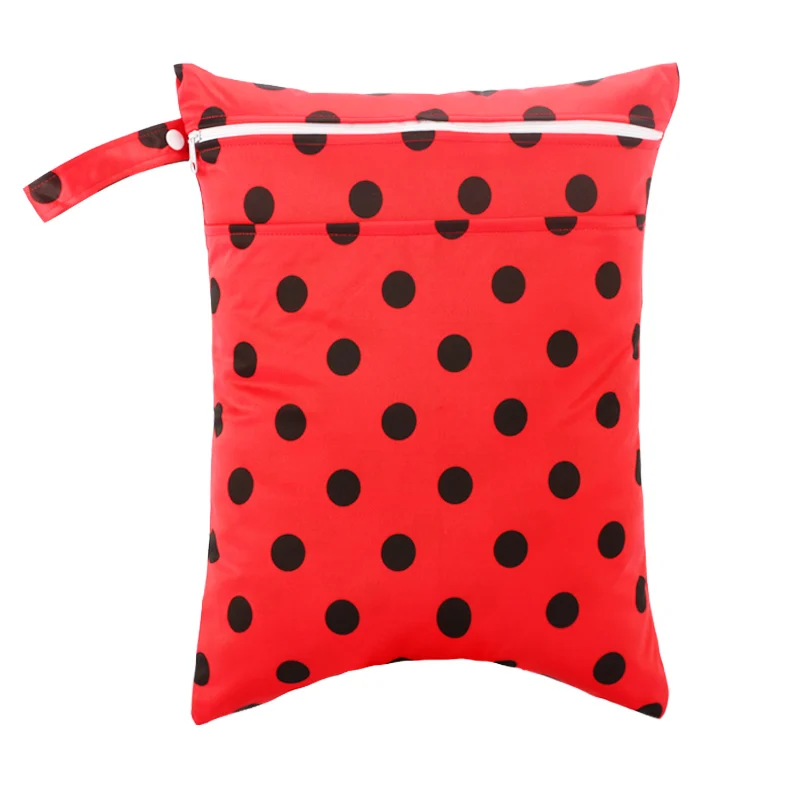 

AIO влажная сухая сумка с двумя молниями для детских подгузников, водонепроницаемые Многоразовые Детские Подгузники