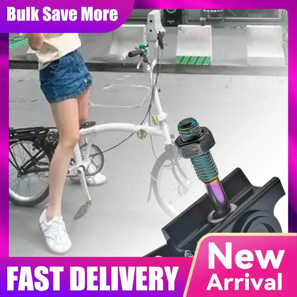 

Folding Bicycle Quick Release C Buckle Aluminum Alloy Bike Handle Quick Release Buckle for Brompton Folding Bike