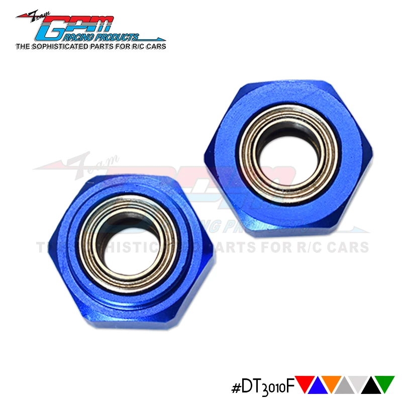 

GPM ALUMINIUM FRONT WHEEL HEX ADAPTER WITH BEARING - 2PCS SET (USE WITH GPM OPTIONAL EX WHEELS & TIRES) For TAMIYA-DT-03