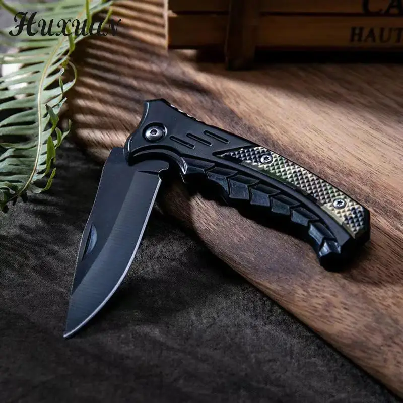 1pc Portable Folding Knife Outdoor Camping Survival Knife Stainless Steel Knife Multitool Pocketknives EDC Knives Box Cutter