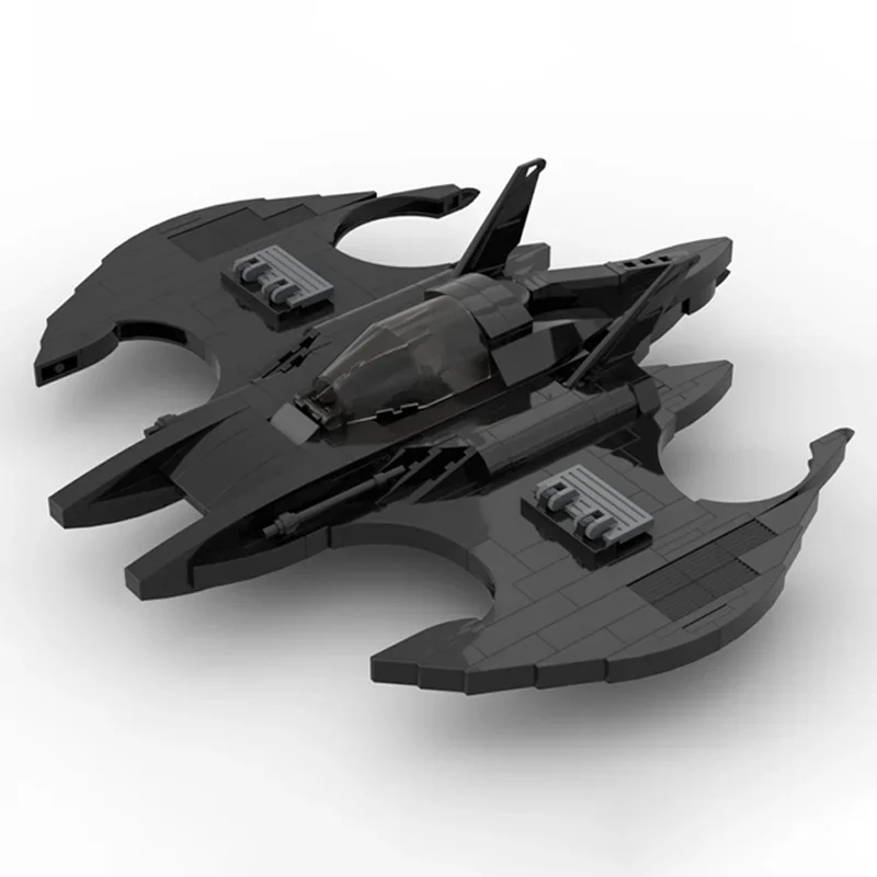 329PCS MOC Batwing '89 Building Blocks Model, Studless Design, DIY Educational Toy For Kids Birthday Gift